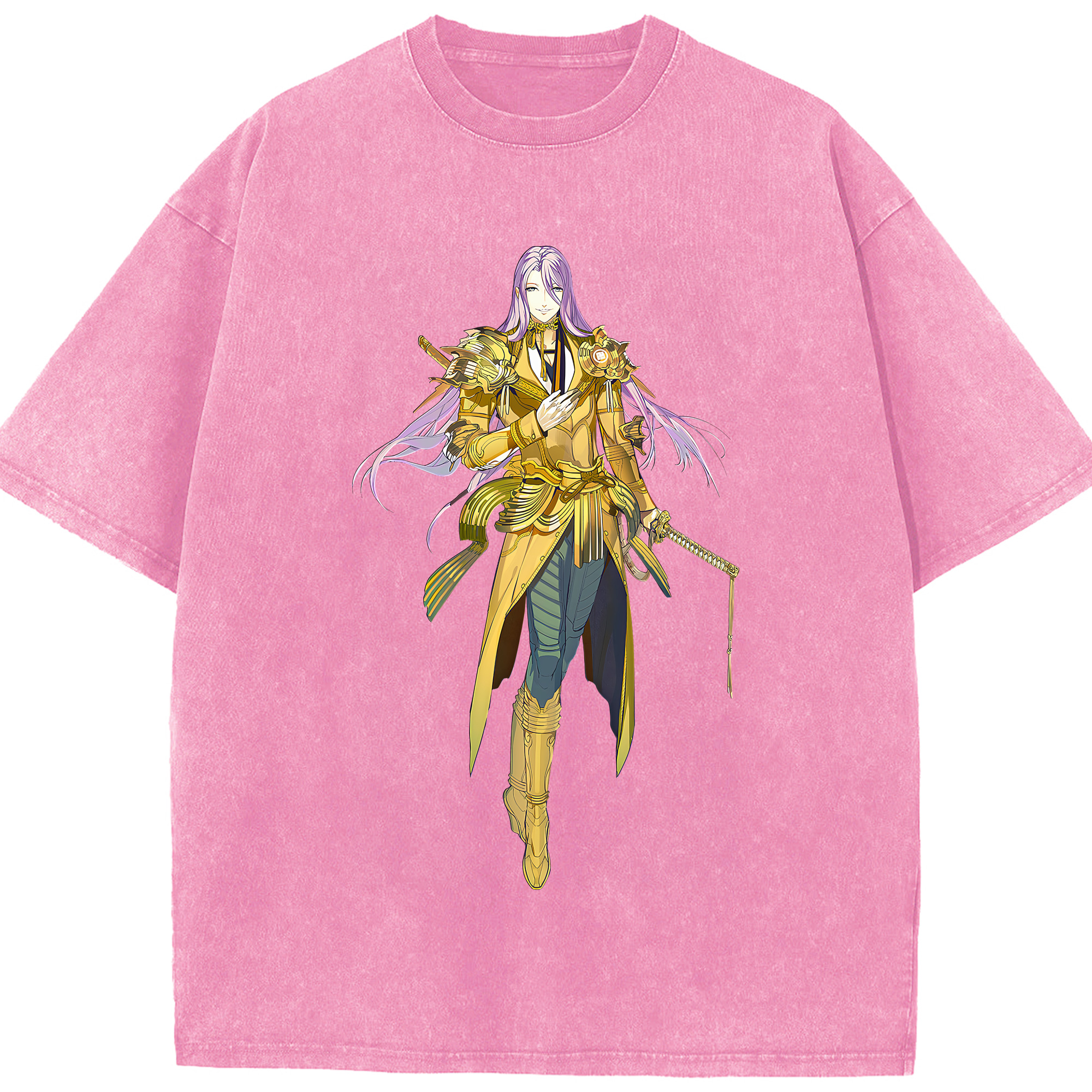（画像用） 刀剣乱舞 Touken Ranbu 綿100% ヴィンテージ風 半袖Tシャツ（フロントプリント）